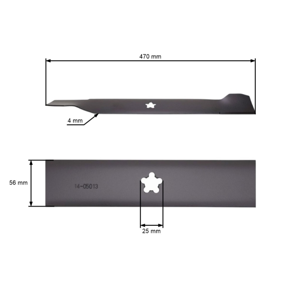 Mähmesser 45,7 cm (18") Seitenwurf für Husqvarna Jonsered Gartentraktoren (OEM 532138496 532126338 532127841)