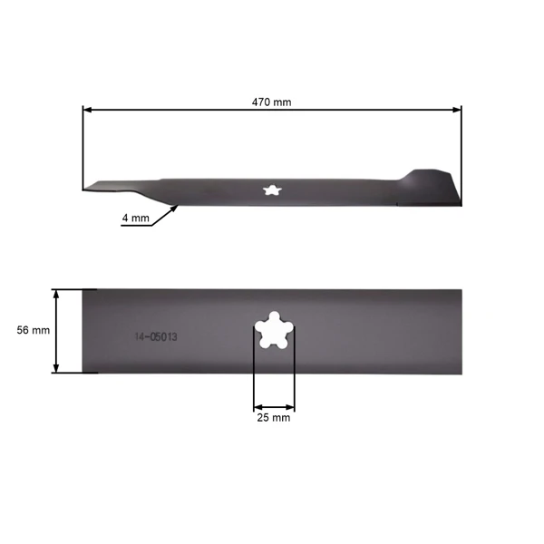 Mähmesser 45,7 cm (18") Seitenwurf für Husqvarna Jonsered Gartentraktoren (OEM 532138496 532126338 532127841)