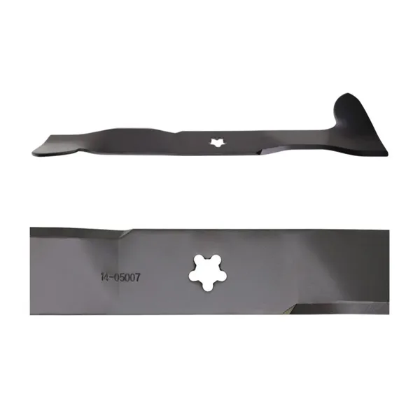 Mähmesser 46 cm (18") links mit Sammlung für Gartentraktoren Husqvarna Partner McCulloch Poulan Jonsered (OEM 532186385 532165560 532426323 532170037)