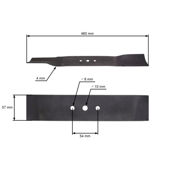 Mähmesser 46 cm (18") mit Kollektion für Rasenmäher Stiga Castel Garden