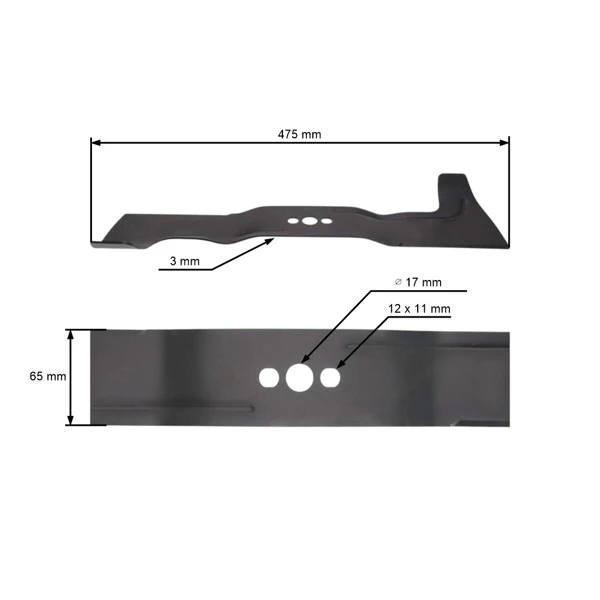 Mähmesser 47,5 cm (18") für Husqvarna Rasenmäher (OEM 585607510 585607501 510436601 510436610)