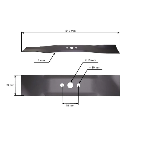 Mähmesser 51 cm (20") für Husqvarna Partner McCulloch Poulan Jonsered Weedeater Rasenmäher (OEM 532850972 532145106)