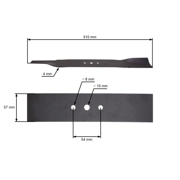 Mähmesser 51 cm (20") mit Sammlung für Rasenmäher Stiga Castel Garden