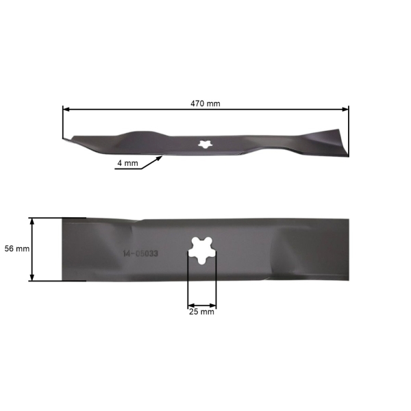 Mähmesser 53 cm (21") für Husqvarna Partner McCulloch Poulan Jonsered AYP Craftsman Mäher (OEM 532406712 532165833 532175052 539112787)