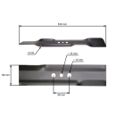 Mähmesser 53 cm (21") für John Deere Sabre Rasenmäher (OEM GC00032 GC00344)