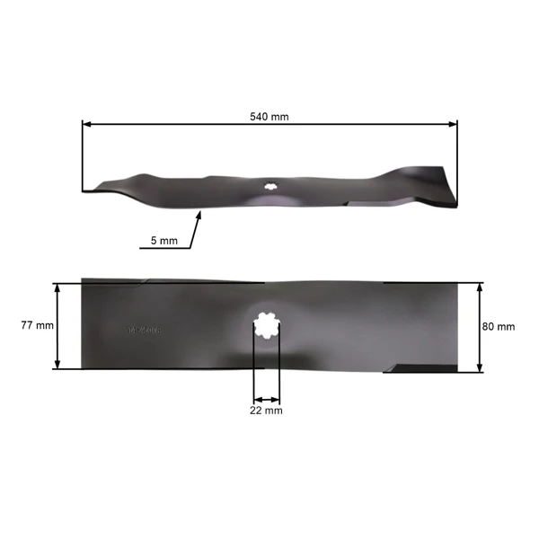Mähmesser 54 cm (21") links für John Deere 107H X130R X155R X166R SABO 107H (OEM GX23227)
