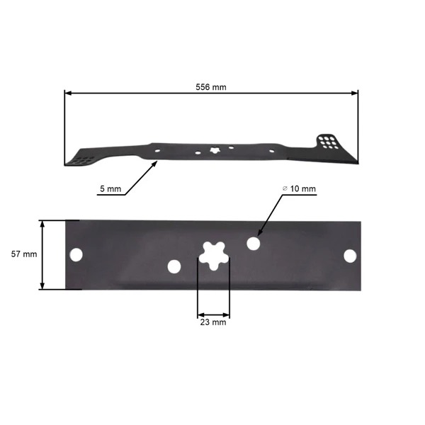 Mähmesser 55,6 cm (22") für Husqvarna Partner McCulloch Poulan Jonsered Craftsman Rasenmäher (OEM 532422706 580244002 580244001)