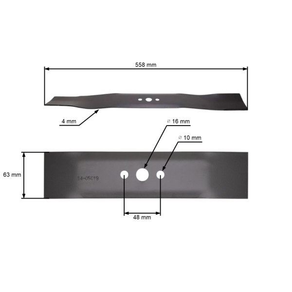 Mähmesser 55,8 cm (22") für Husqvarna Partner McCulloch Poulan Jonsered Craftsman Rasenmäher (OEM 532157101 532141114 532850973 532406713)