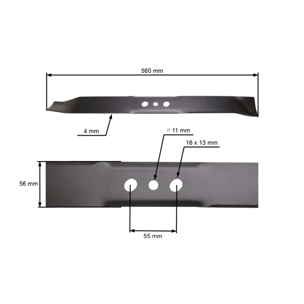 Mähmesser 56 cm (22") für NAC LS56-196-JR LS56-196-JR2 LS1135-56196-JR NAX5000S (OEM LS56-196-JR-078RL)