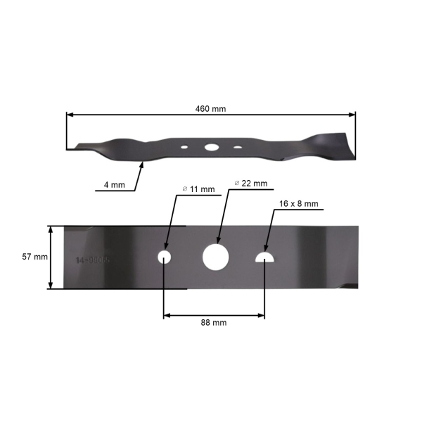Mähmesser für G-Force Motormäher 46 cm (460206G)