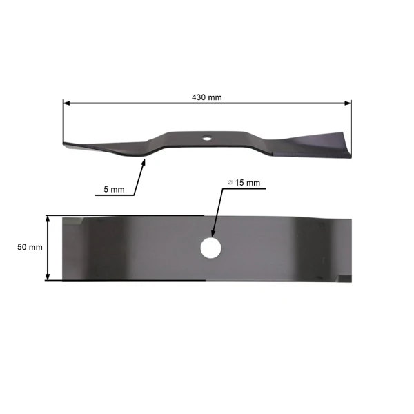 Mähmesser für Gartentraktoren ISEKI SG13 SG15 SG17 43 cm (8595-306-0020-0, 8595-306-0610-0)