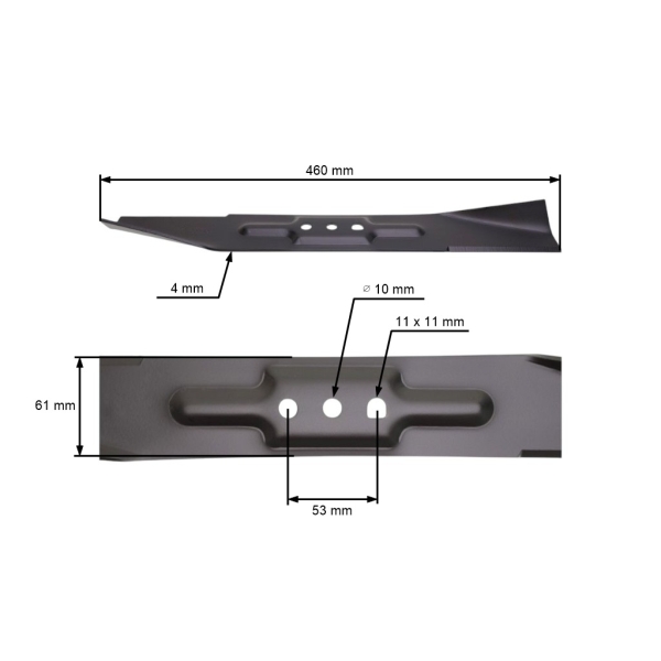 Mähmesser für Motormäher Faworyt sanli 46 cm (63587020100A)