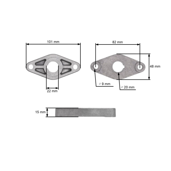 Mähmesserhalter für Stiga Gartentraktoren (OEM 1134-9061-01 1134208201)