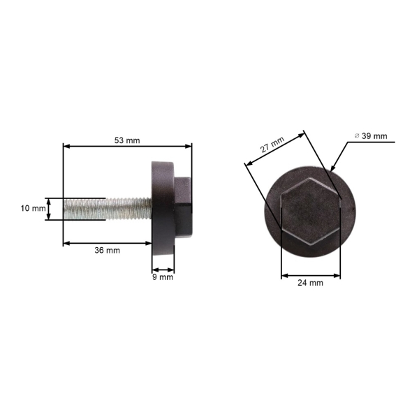 Messer schraube für Elektromäher MTD Gutbrod (OEM 079-77-097)