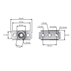 Messerhalter für Chinamäher und Hobbymäher NAC C 400I