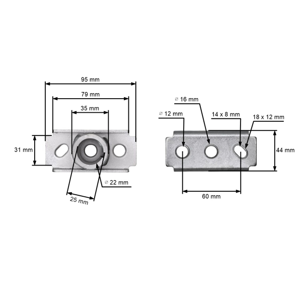 Messerhalter für Chinamäher und Hobbymäher NAC C 400I