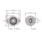 Messerhalter für Emak Efco Mäher OLEO-MAC Oleomac 53T MAX 53 MAX Serie (OEM 703 90 652 70390652 748-0293 753-0343B)