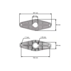 Messerhalter für Gartentraktoren AL-KO Alko T13-82HD T13-85SD T14-102SD T15-102 T16-102 T18-102 (OEM 514176 SL514176)
