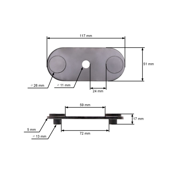 Messerhalter für Gartentraktoren Husqvarna Jonsered Partner McCulloch Craftsman Poulan (OEM 532446995 583588901 532180878 180878)