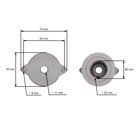 Messerhalter für Marina Marazini Boss Sterwins MTD Yard Machines Bolens (OEM CP053274B25 CP053274 CP053274A CP053273A)