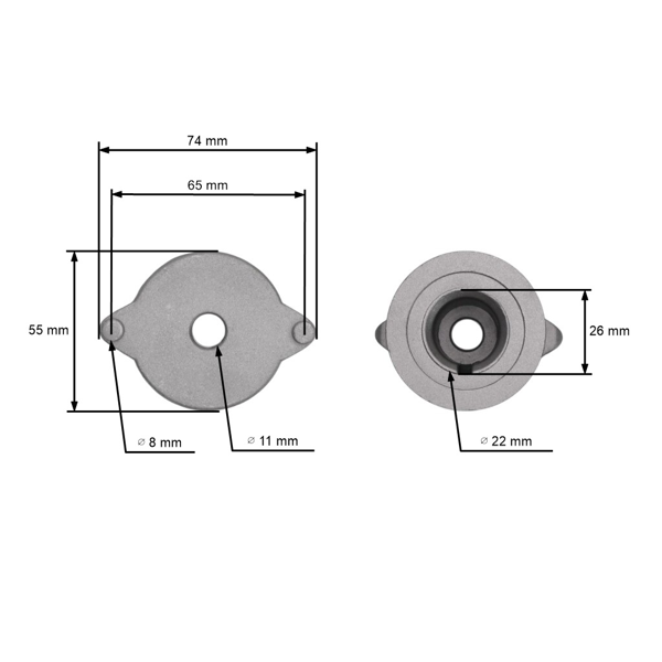 Messerhalter für Marina Marazini Boss Sterwins MTD Yard Machines Bolens (OEM CP053274B25 CP053274 CP053274A CP053273A)