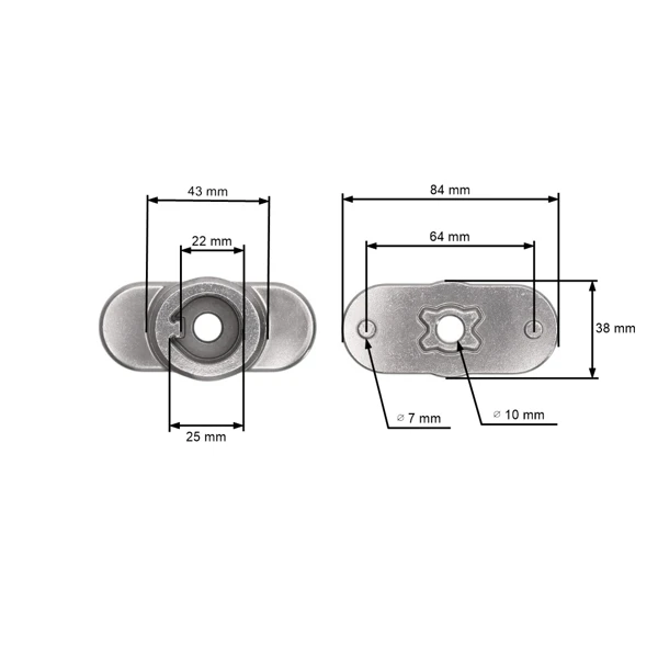 Messerhalter für MTD Cub Cadet Wolf Troy-Bilt Mäher EFCO OLEO-MAC Oleomac (OEM 748-04096)