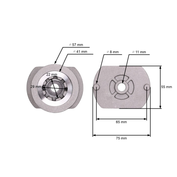 Messerhalter für Rasenmäher Castel Garden Alpina Stiga (OEM 224656070 22465607/0 1111-9120-01)
