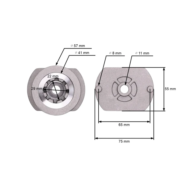 Messerhalter für Rasenmäher Castel Garden Alpina Stiga (OEM 224656070 22465607/0 1111-9120-01)