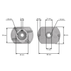 Messerhalter für Rasenmäher Castel Garden Stiga (OEM 122463020/0 22463020 22463020/0 1111-9179-01 1111917901)