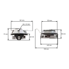Messerkupplung für Gartentraktoren Alpina Castel Garden Stiga Mountfield (OEM 18399065/0 1136-0837-01 5915-12 118399065/1 18399065/1)