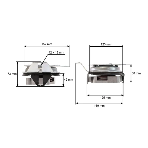 Messerkupplung für Gartentraktoren Alpina Castel Garden Stiga Mountfield (OEM 18399065/0 1136-0837-01 5915-12 118399065/1 18399065/1)