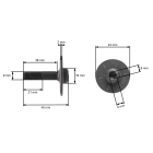 Messerkupplung für Gartentraktoren Alpina Castel Garden Stiga Mountfield (OEM 18399065/0 1136-0837-01 5915-12 118399065/1 18399065/1)