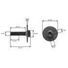 Messerkupplung für Gartentraktoren Alpina Castel Garden Stiga Mountfield (OEM 18399065/0 1136-0837-01 5915-12 118399065/1 18399065/1)