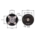 Messerspindel für Gartentraktoren Cub Cadet MTD Toro (OEM 618-04456 618-04456A 618-04461 918-04456A 918-04456B 918-04461 918-04461A 112-0460)