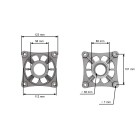 Messerspindel für Gartentraktoren Husqvarna Jonsered McCulloch (OEM 581650801 581650501)