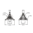 Messerspindel für Gartentraktoren Husqvarna Jonsered Partner McCulloch Craftsman Poulan (OEM 532130794 130794)