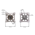 Messerspindel für Gartentraktoren Husqvarna Jonsered Partner McCulloch Craftsman Poulan (OEM 587126105 580796101 580854701 580856001)