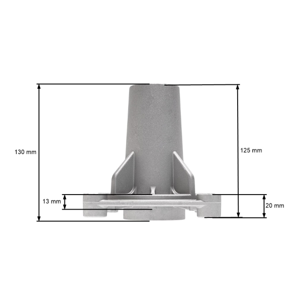 Messerspindel für Gartentraktoren Husqvarna McCulloch Jonsered (OEM 580796101 587126105 580856001)