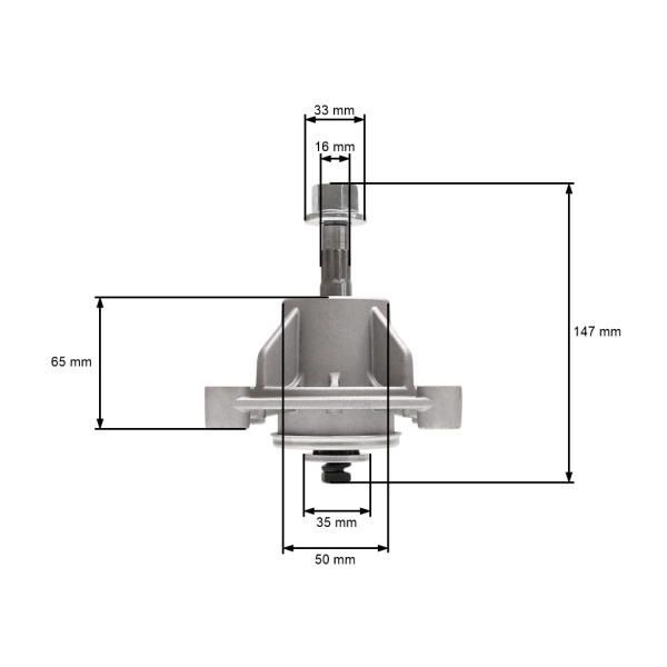 Messerspindel für Gartentraktoren Husqvarna McCulloch (OEM 581650501 581650701 581650801581650501)