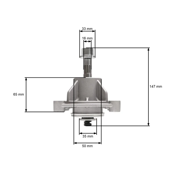 Messerspindel für Gartentraktoren Husqvarna McCulloch (OEM 581650501 581650701 581650801581650501)