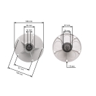 Messerspindel für Gartentraktoren MTD Murray (OEM 1001200 1001200MA 1001709MA 1001046)