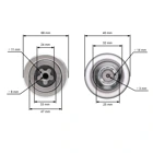 Messerwelle 133,7 mm für Husqvarna Jonsered McCulloch Gartentraktoren (OEM 581650701 581650501)