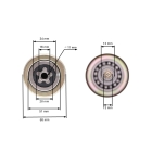 Messerwelle 193 mm für Gartentraktoren Husqvarna Jonsered Partner McCulloch Craftsman Poulan (OEM 532192872 587819701 532192870)