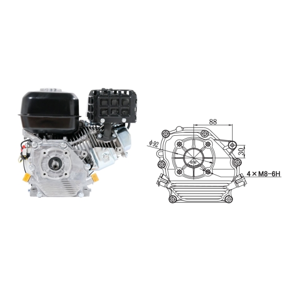Motor Zongshen GB200 Leistung 6,5 PS Hubraum 196 ccm