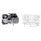 Motor Zongshen GB420 Leistung 13,0 PS Hubraum 420 ccm horizontale Welle