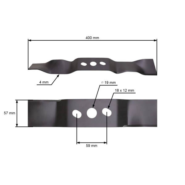 Mulchmesser 40 cm (16") für Rasenmäher NAC (OEM WR-440)