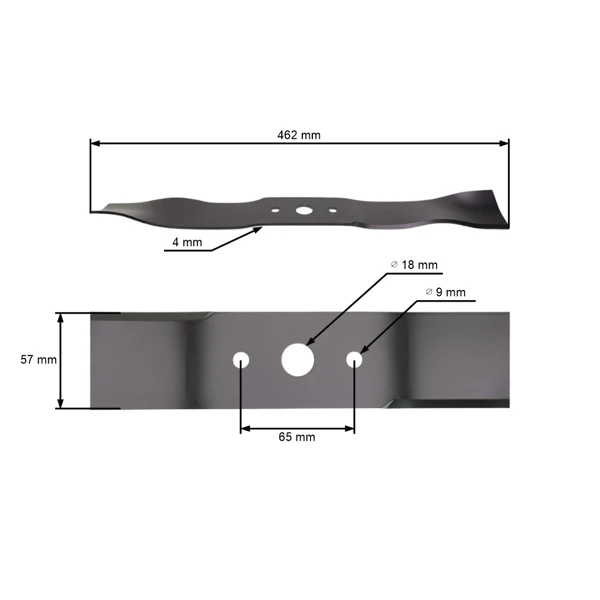 Mulchmesser 46,2 cm (18") für Rasenmäher Honda Stiga Castel Garden Viking (OEM 81004346/0 81004346/1 1111912101 61257020110)