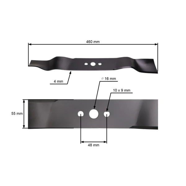 Mulchmesser 46 cm (18") für Rasenmäher Hortmasz Dym Daye Castorama (OEM 26300146502 56300146502)