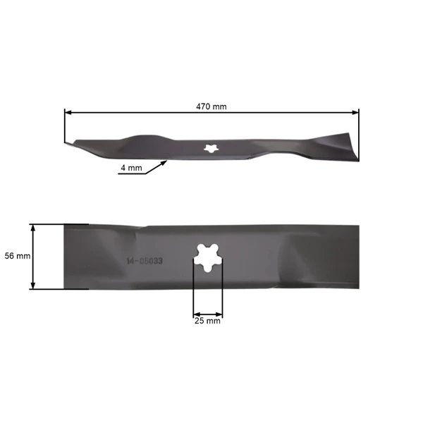 Mulchmesser 47 cm (19") Seitenwurf für Husqvarna Poulan Jonsered Gartentraktoren (OEM 532140101)