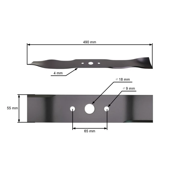 Mulchmesser 49 cm (19") für Gartentraktoren Alpina Castel Garden Stiga Iseki Mountfild (OEM 1136-1029-01 82004346/0 18100436/0)